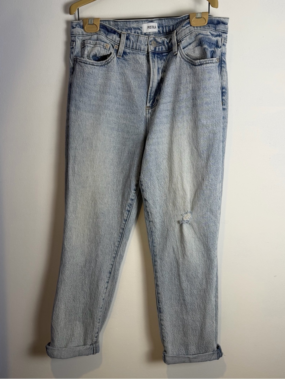 Pistola Light Blue Boyfriend Jeans - Relaxed Straight Leg